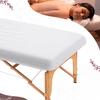 25PCS 84x35in Disposable Fitted Massage Table Sheets with Elastic, Breathable Disposable Massage Table Cover, Non Woven Fabric Spa Bed Covers, Single Use for Beauty Salon Wax Tattoo Facial Lash Bed view 4