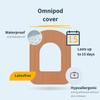 MySweetStitch - 10 x Omnipod Patches, Ring Patch  95 x 72mm, Waterproof, Breathable, Skin-Friendly, Made in Germany, Beige view 2