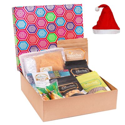 Jaiccha Ghasitaram Christmas Gifts Gourmet Medium Hamper Box of 7 Assortments