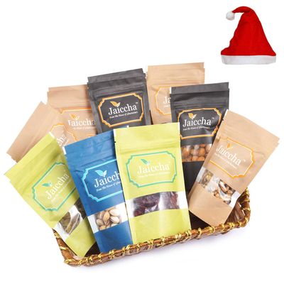 Jaiccha Ghasitaram Christmas Gifts Basket of 9 Heavenly Dryfruits