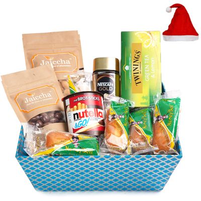 Jaiccha Ghasitaram Christmas Gifts Perfect Tea/Coffee Time Basket Hamper