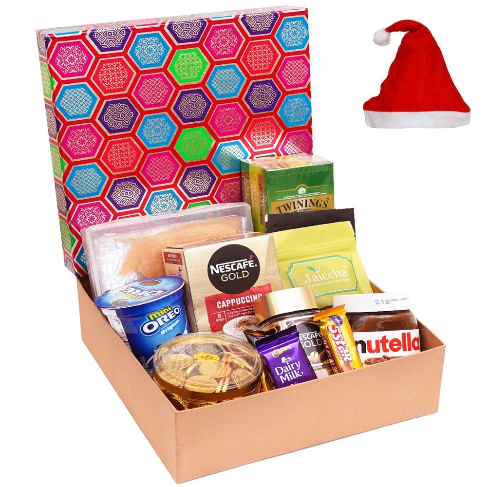 Jaiccha Ghasitaram Christmas Gifts Gourmet Medium Hamper Box of 12 Goodies