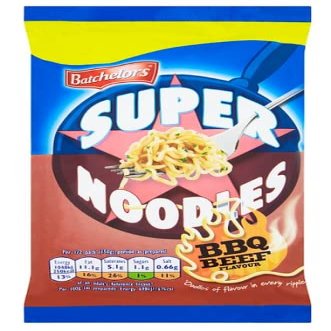 Batchelors Super Noodles BBQ Beef 90g - Case of 8 (price Marked