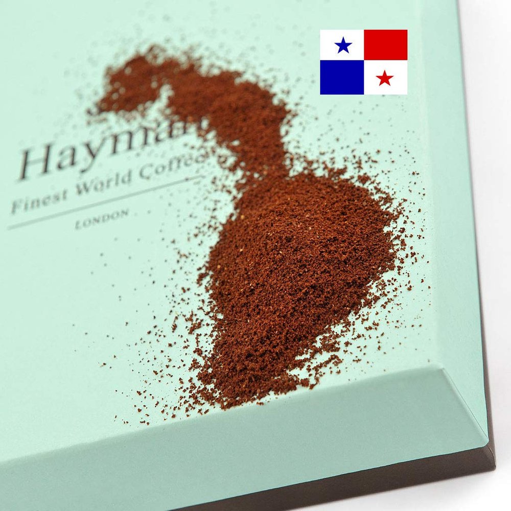Hayman, 100% Panama Geisha Coffee, Ground, Medium Roast, 680g | Fresh Roasted Panamanian Gesha Coffee