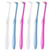 Chargenyang 6 PCS Interspace Toothbrush for Teeth Detail Cleaning and Braces Clean Soft and Compact Trim Tooth Toothbrush Rose Red, Blue, White view 1