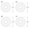 22'' Wheelchair Spoke Guard Protector A-183 (Pair) view 3