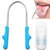 Tongue Scraper with Case,Stainless Steel Tongue Scrapers for Adults Cleaner Fights Bad Breath Oral Care view 1