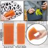 6 Pieces Felt Hat Cleaning Sponges Felt Hat Cleaner Western Hat Brush Cleaner Orange Sponges for Cleaning Household Sponges for Cowboy Cowgirl Hats Care view 2