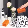 6 Pieces Felt Hat Cleaning Sponges Felt Hat Cleaner Western Hat Brush Cleaner Orange Sponges for Cleaning Household Sponges for Cowboy Cowgirl Hats Care view 4