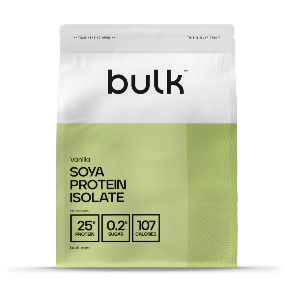 Bulk Soya Protein Isolate Powder, Vegan Protein Shake, Vanilla, 2.5 kg