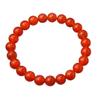 RICHRAIN Natural Stone Bracelet, Carnelian Round Pearl 8 mm (Red 8mm) view 2