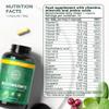 Primal Harvest Multivitamin Complex - Daily One-A-Day Supplement with Biotin, Zinc & Vitamin Complex, High Dosage, for Men & Women,1 Pack: 30 Servings view 2