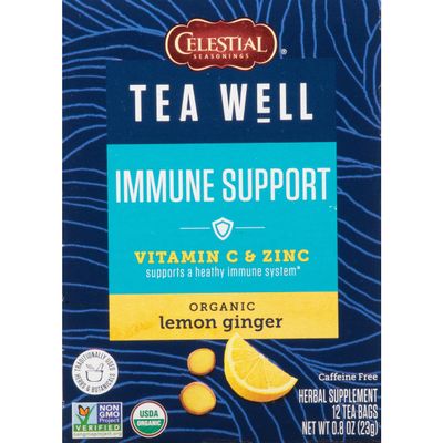 TEAWELL KHRM00387041 Immune Support Tea - 12 Bag