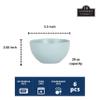 10 Strawberry Street Wazee Matte Cereal Bowl, 5.5"/16oz, Mineral Blue view 2