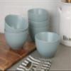 10 Strawberry Street Wazee Matte Cereal Bowl, 5.5"/16oz, Mineral Blue view 3