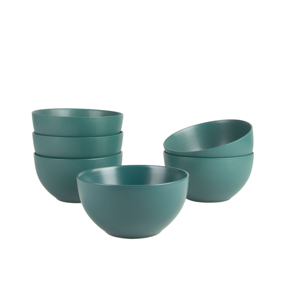 10 Strawberry Street Wazee Matte Cereal Bowl, 5.5"/16oz, Emerald Green