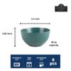 10 Strawberry Street Wazee Matte Cereal Bowl, 5.5"/16oz, Emerald Green view 2