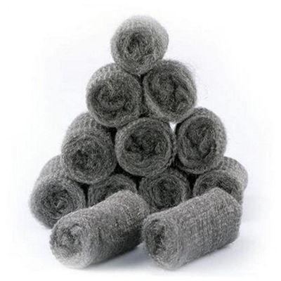 12 Pcs Metal Mesh Super Detergent Tool Kitchen Steel Wool Degreasing Cleaning Tool Pot Brush Cleaner