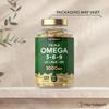 Triple Omega 3 6 9 Capsules 3000mg ALA, LA & OA | 120 Softgels | High Strength EPA & DHA Essential Fatty Acids | Supplement with Fish Oil, Flaxseed & Sunflower Oil | by Horbaach view 4