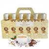 Luxury Coffee Syrup Gift Set  6 Flavoured Coffee Syrups in Festive Gift Box  Christmas Hamper for Women & Men  Coffee Gift Set with Caramel, Vanilla, Hazelnut, Amaretto & Peppermint Syrups view 1