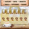 Luxury Coffee Syrup Gift Set  6 Flavoured Coffee Syrups in Festive Gift Box  Christmas Hamper for Women & Men  Coffee Gift Set with Caramel, Vanilla, Hazelnut, Amaretto & Peppermint Syrups view 3