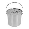 WindWilder Stainless Steel Bucket with Lid and Handle 6L 12L 20L Water Food Milk Bucket (12L) view 1