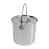 WindWilder Stainless Steel Bucket with Lid and Handle 6L 12L 20L Water Food Milk Bucket (12L) view 3