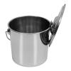 WindWilder Stainless Steel Bucket with Lid and Handle 6L 12L 20L Water Food Milk Bucket (12L) view 4
