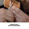 Beard Comb, Beard Comb Mustache Scissors Men's Beard Shaping Styling Kits 4in1 Fordable Trimming Comb Beard Shaper Comb Kit for Home for Salon view 4