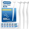 Dental Floss Picks, Clean Dental Flossers Kit (3 Handles & 360 Refills) view 1