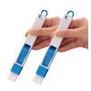 2 Pcs Computer Keyboard Brushes Window Slots Cleaning Brush 2 in 1 Small Gap Vent Keyboard Office Cleaning Mini Dustpan and Brushes (Blue) view 1