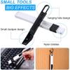 2 Pcs Computer Keyboard Brushes Window Slots Cleaning Brush 2 in 1 Small Gap Vent Keyboard Office Cleaning Mini Dustpan and Brushes (Blue) view 2