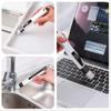 2 Pcs Computer Keyboard Brushes Window Slots Cleaning Brush 2 in 1 Small Gap Vent Keyboard Office Cleaning Mini Dustpan and Brushes (Blue) view 4