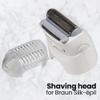 Anakel Home Replacement Head Epilator Shaver Shaver 67030799 Compatible with Braun Silkepil Series 7, Silkepil 5 and Series 9, White view 2