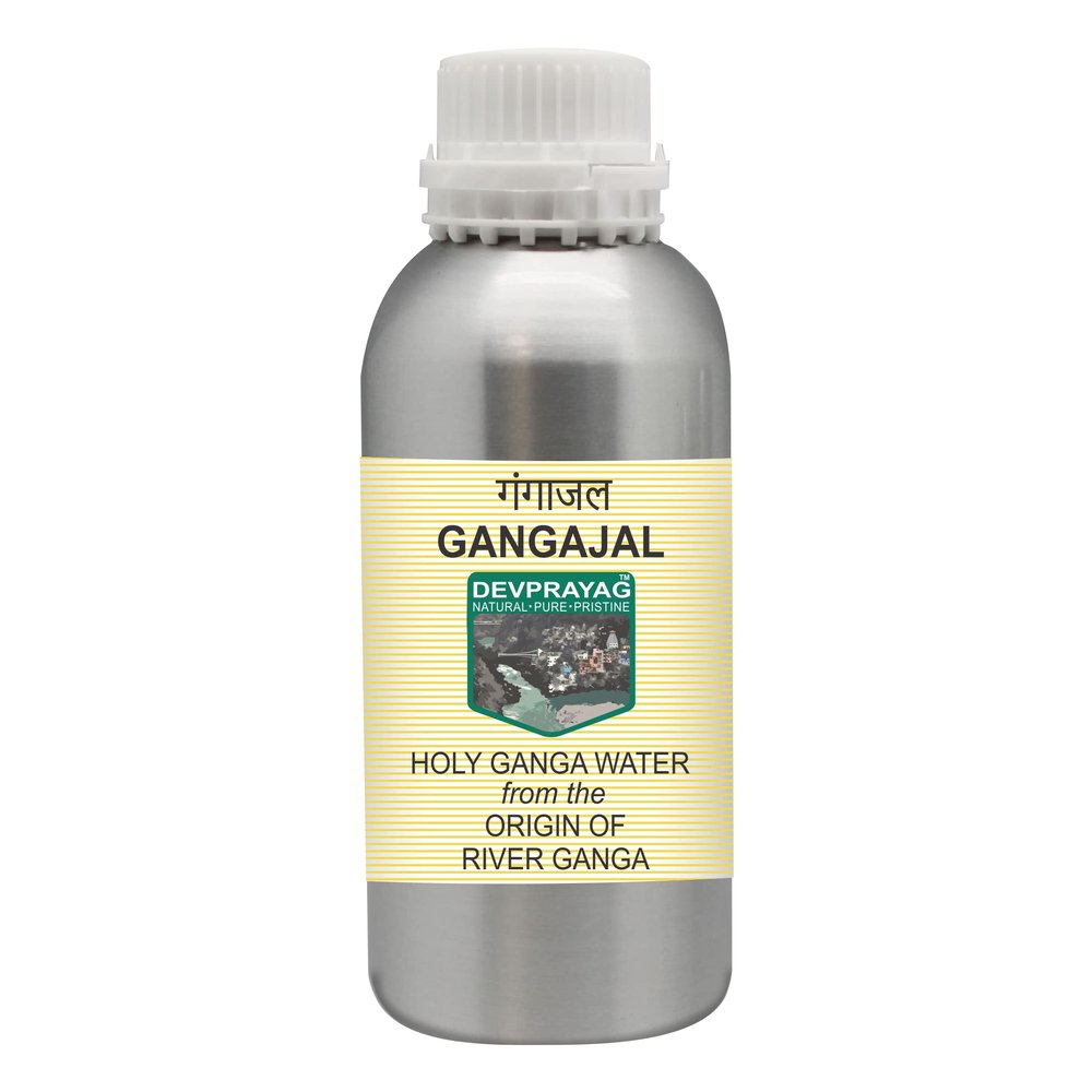 Deve Herbes Devprayag Gangajal Holy Ganga Water from The Origin or Beginning of River Ganga at Devprayag in Aluminium Bottle 1250ml (42 oz)