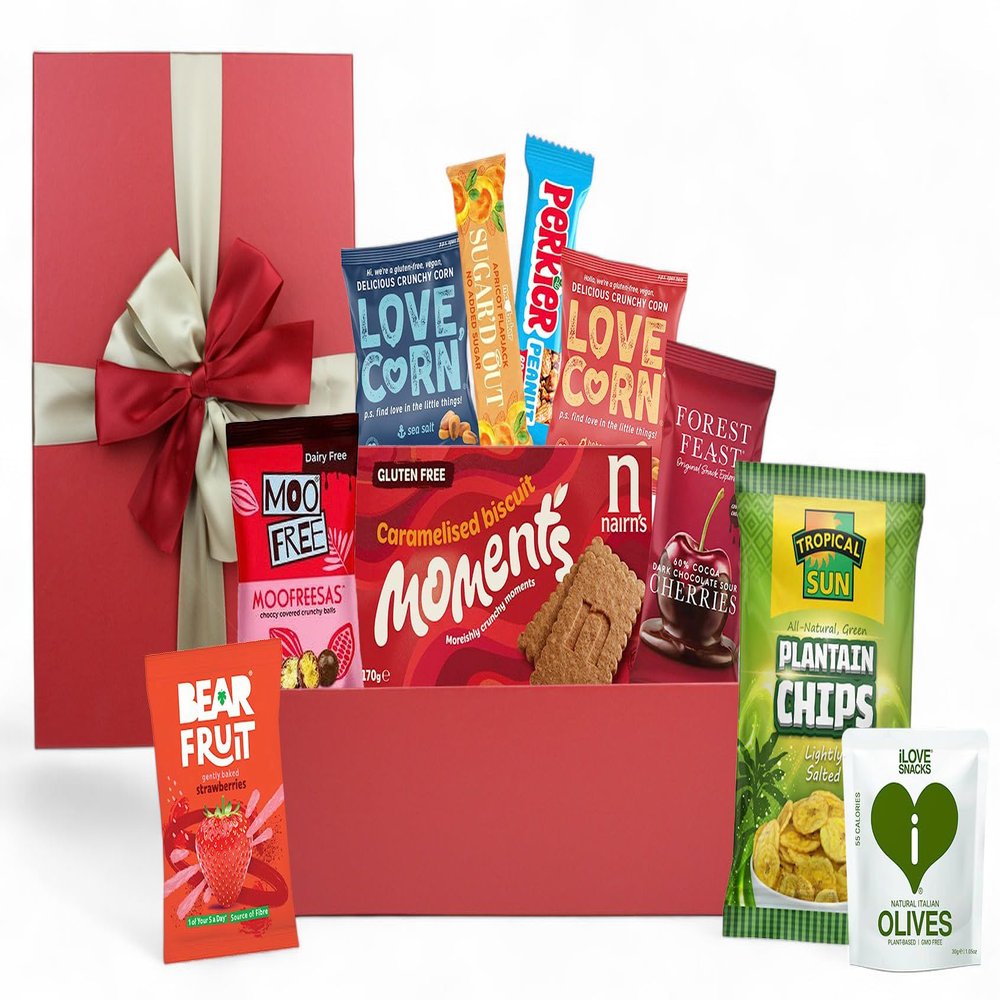 Ultimate Vegan Healthy Snacks and Sweets Basket Gift Hamper Box for All Occasions Birthdays Party Favor Valentines's Day Mother's Day Easter Holidays - Vegan Delights