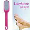 Erlinda Solingen LadyStone Neon Ceramic Foot File Pedicure Tools Hard Skin Callus Remover for Feet and Hands - Natural Foot File Exfoliation to Remove Dead Skin (Pink) view 2