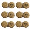 6 Pack Wood Grain Contact Lens Case, Wood color, view 1