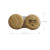 6 Pack Wood Grain Contact Lens Case, Wood color, view 2