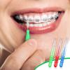 30 Count Interdental Brushes Oral Dental Hygiene Floss Brush Flossing Head Braces Pick Brush Bristle Flossers Braces Tooth Brushes for Cleaning Tooth Cleaning Tool view 4