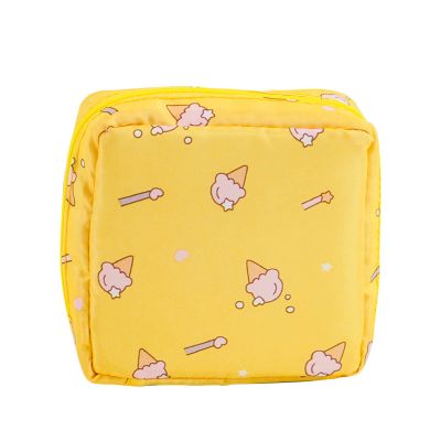 1 Pcs Cartoon Sanitary Napkin Storage Waterproof Traveling Sanitary Napkin Holder Makeup Organizer Portable Pad Bags for Period Menstrual Pouch for Girls (A)