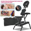 7HAHA3 Multifunctional Folding Tattoo Scraping Chair Adjustable Massage Chair Portable Space Saving Stool Beauty Bed with Storage Bag,White view 2
