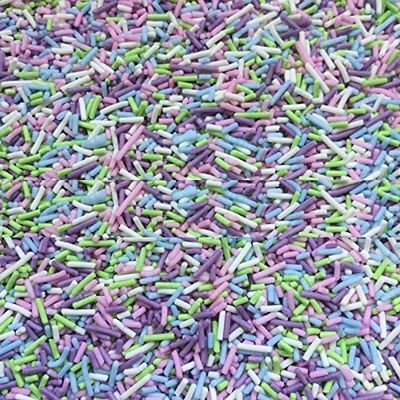 TRTO Edible Sugar Strands Cupcake Sprinkles Cake Decoration Birthday Rainbow With Attractive Looks