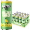 PerfectTed Pineapple Yuzu Healthy Energy Drink, 12 x 250ml Cans, All-Natural Green Tea Caffeine (80mg) & L-Theanine | Ultra Low Calorie (13KCAL) | Vegan | Gluten-Free view 1