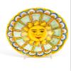 Ceramiche Azzaro & Romano Caltagirone Centerpiece with Sun in Sicilian Cart Style and Almond Paste view 2