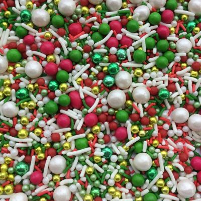 TRTO 75 Gram Christmas Party Treats Cupcake Sprinkles Edible Sugar Xmas Cupcake Cake Toppers Decoration With Attractive Looks