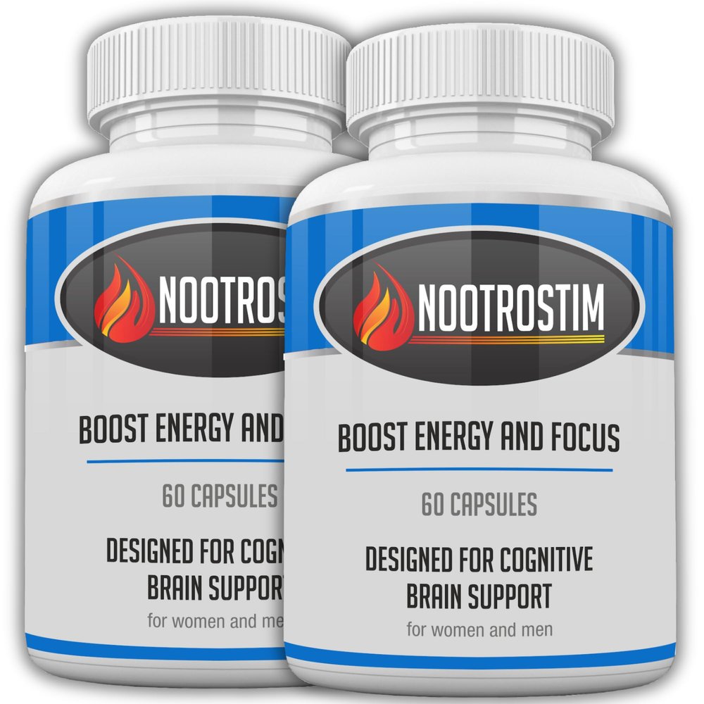 NootroStim Focus & Energy Supplement for Adults Supports Cognitive Function & Mental Clarity 120 UK-Manufactured Pills