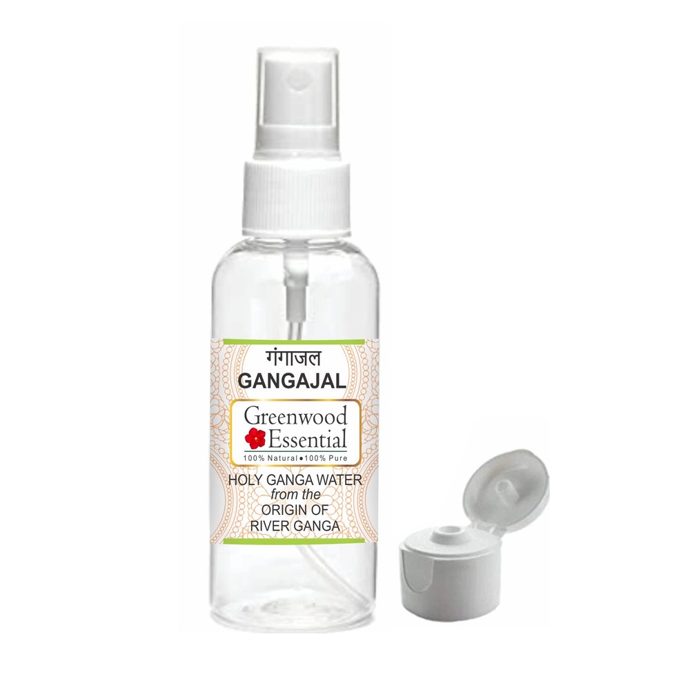 Gangajal Holy Ganga Water from The Beginning of River Ganga at Devprayag in Pet Bottle with Spray & Fliptop 200ml