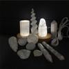 10-25cmNatural Crystal Selenite Rock Tower Lamp Quartz Gypaum Skyscraper Castale Want Point Reiki Healing Home Decor Specimen Healing Crystal Stone (Color : 5pcs10cm) view 4