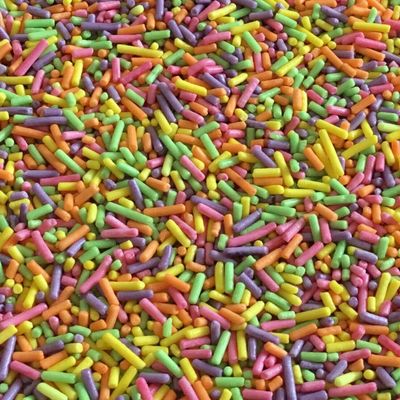 Vision4ever Edible Sugar Strands Cupcake Sprinkles Cake Decoration Birthday Rainbow With Attractive Looks